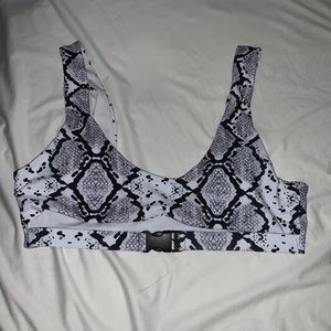 Snake skin bikini top